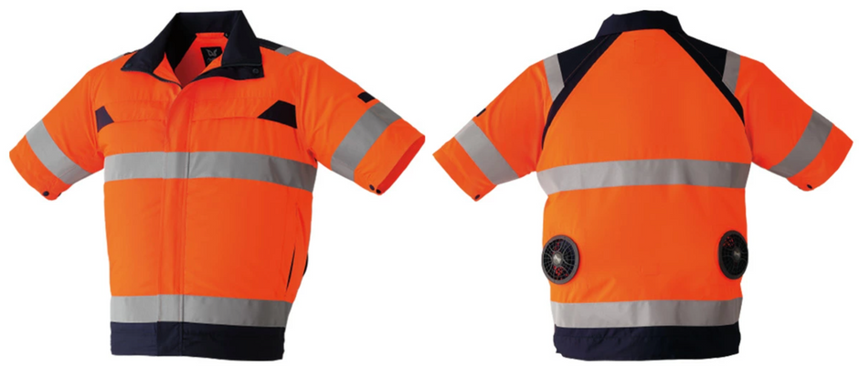 AC Hi-Vis Short Sleeve Jacket 14.4V Complete System