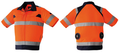 AC Hi-Vis Short Sleeve Jacket 14.4V Complete System