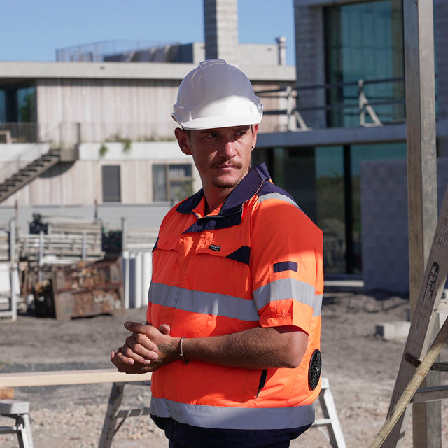 AC Hi-Vis Short Sleeve Jacket 14.4V Complete System